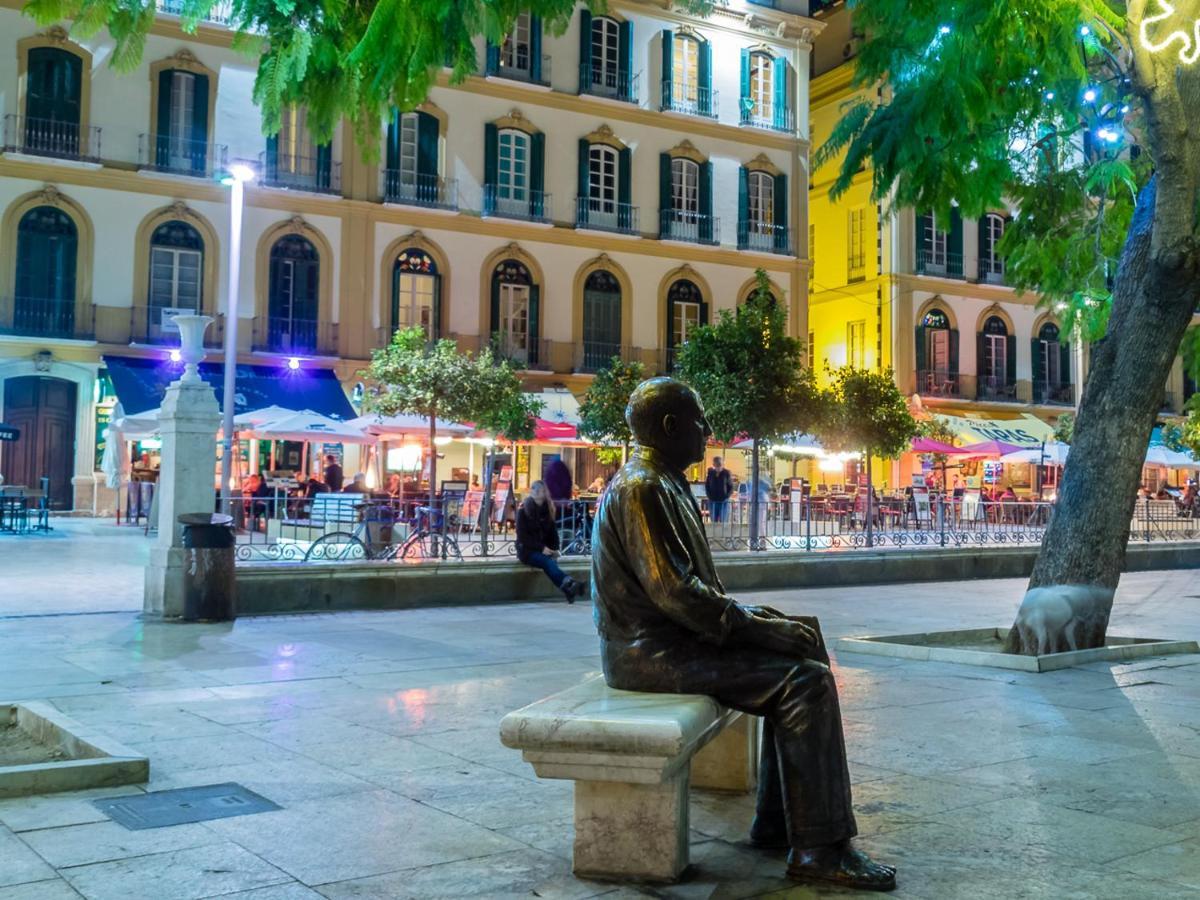 Atico En El Centro Historico Con Terraza Apartman Málaga Kültér fotó